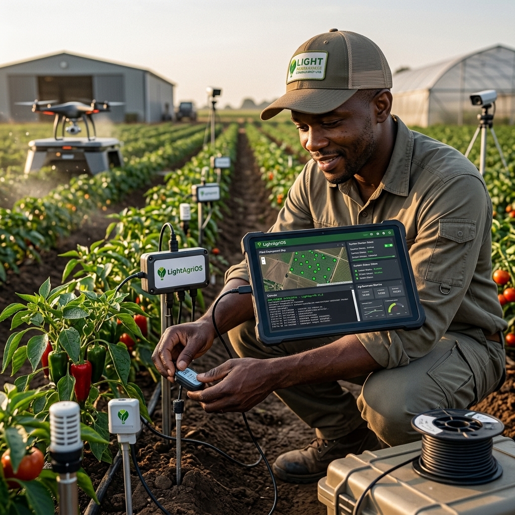 Light Academy alumni participant in the field